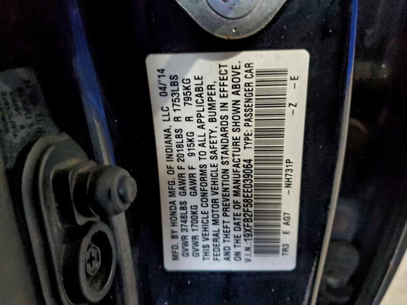 2014 HONDA CIVIC LX #3296942820