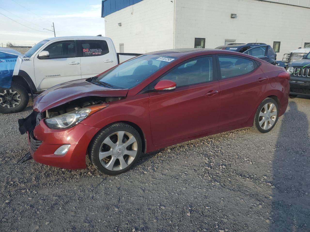 Lot #3285968578 2012 HYUNDAI ELANTRA GL