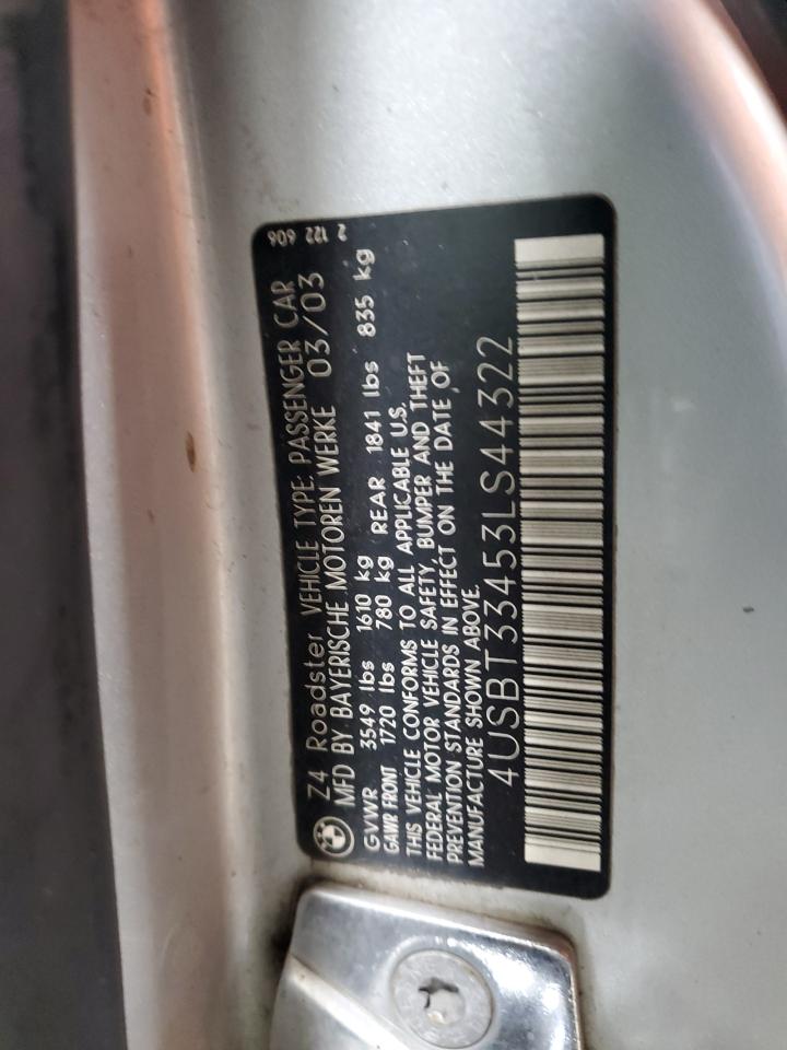 Lot #3301986506 2003 BMW Z4 2.5