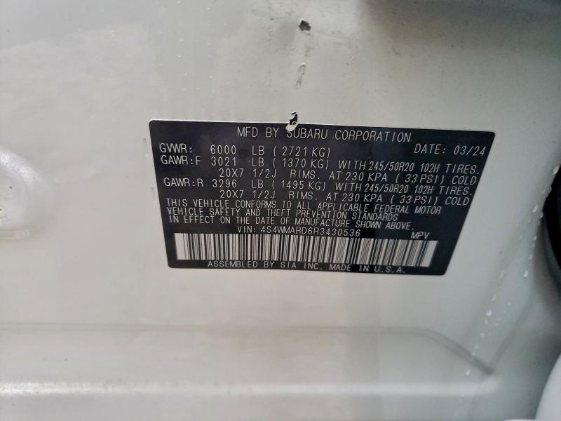 2024 SUBARU ASCENT LIM #3297116495