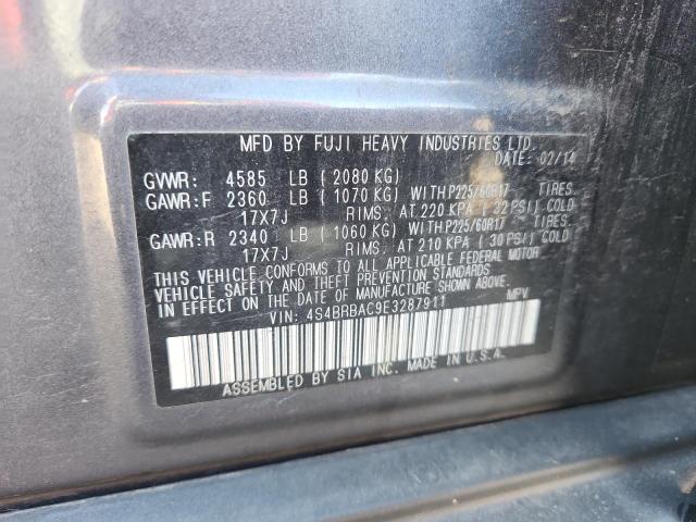 2014 SUBARU OUTBACK 2. - 4S4BRBAC9E3287911