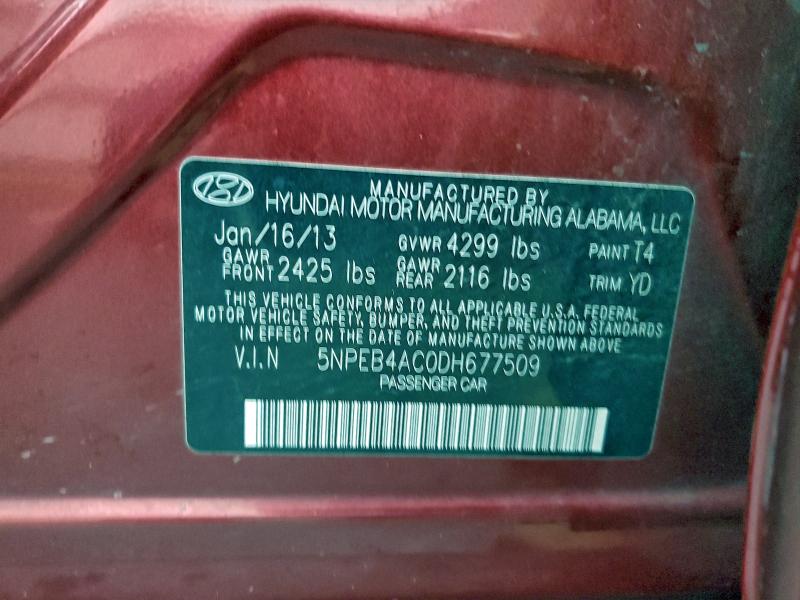 2013 HYUNDAI SONATA GLS #3311466241