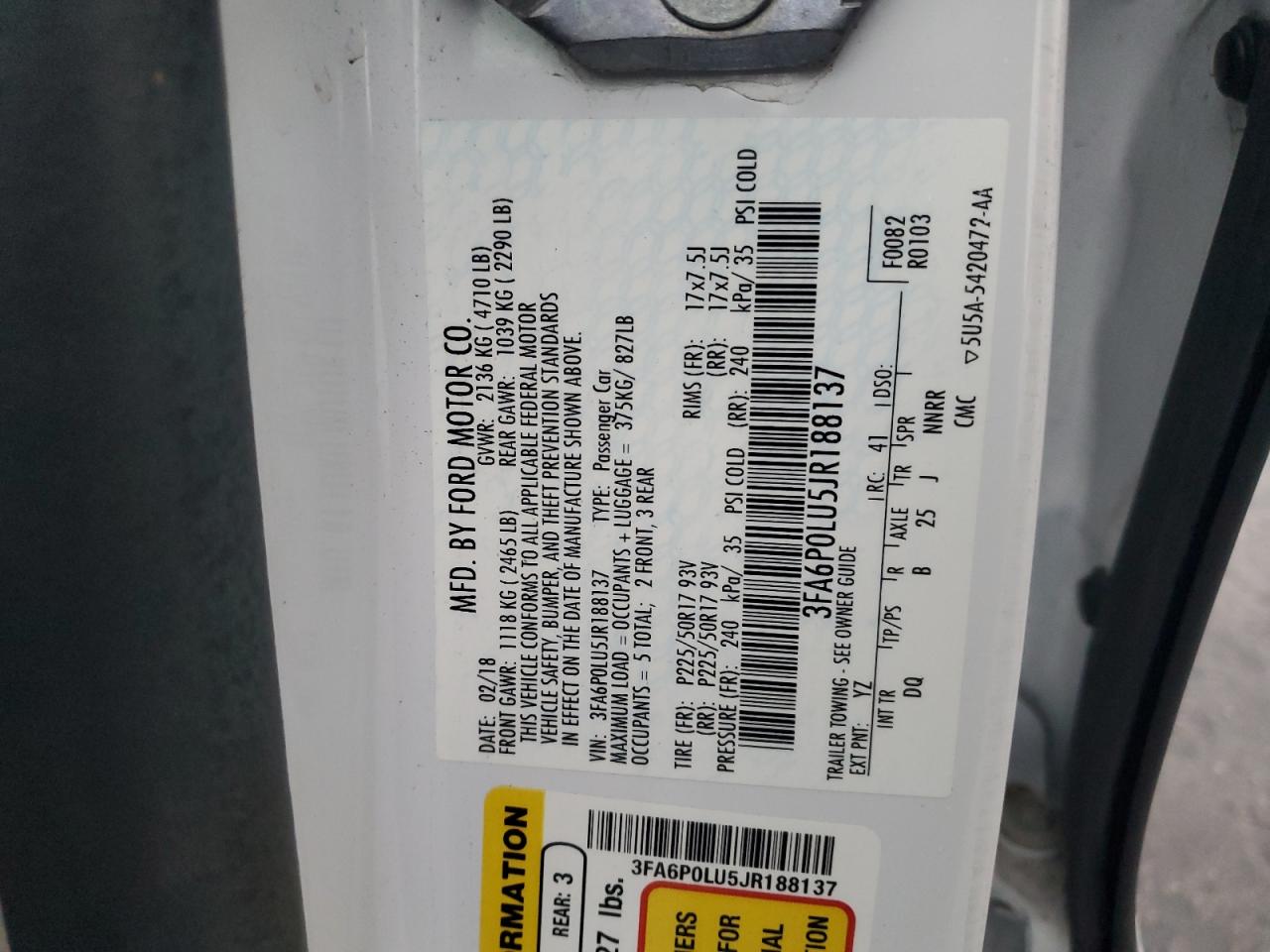 FORD FUSION SE HYBRID