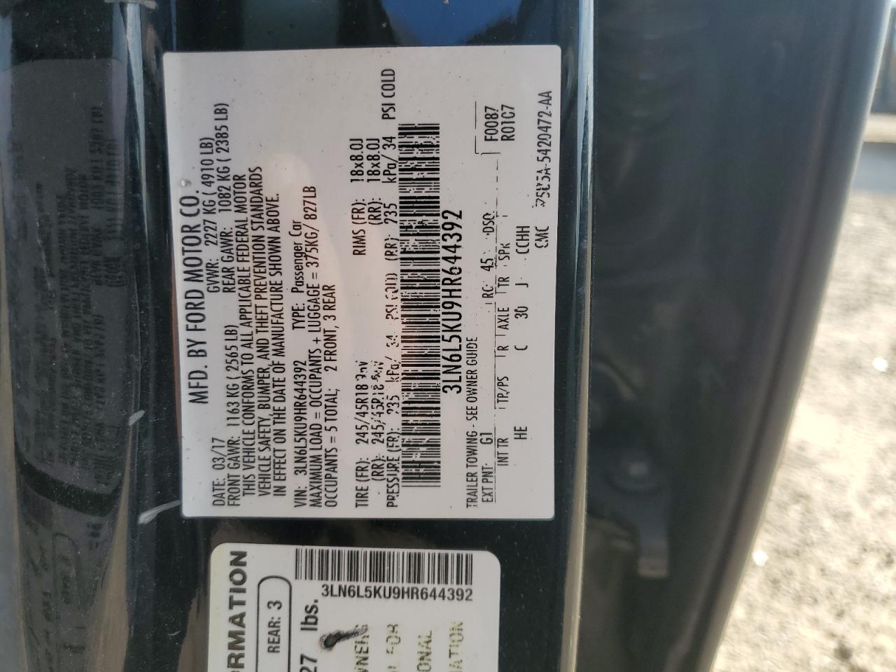 LINCOLN MKZ HYBRID PREMIERE