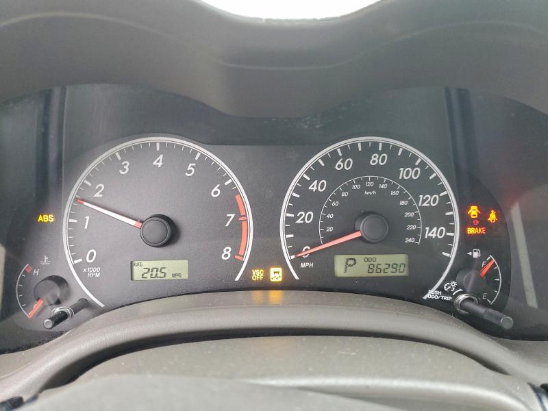 2009 TOYOTA COROLLA BA #3302647175