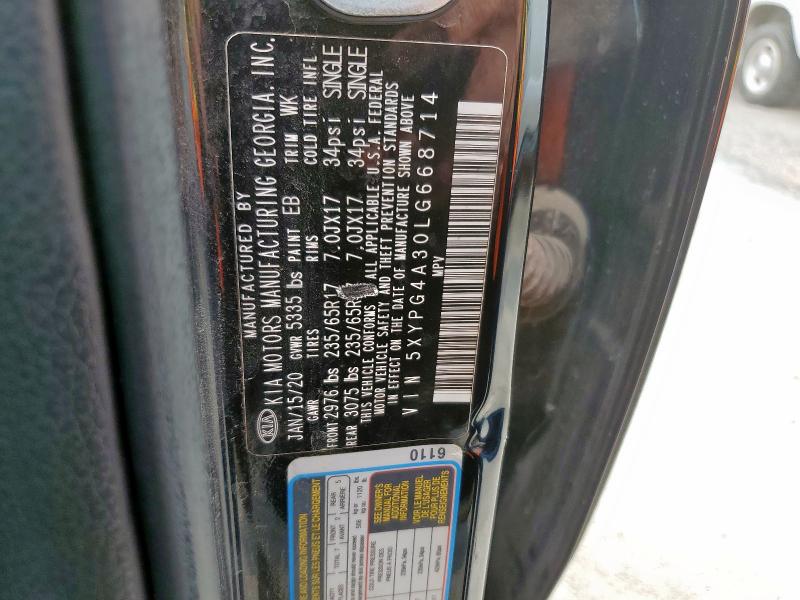 2020 KIA SORENTO L #3303605940