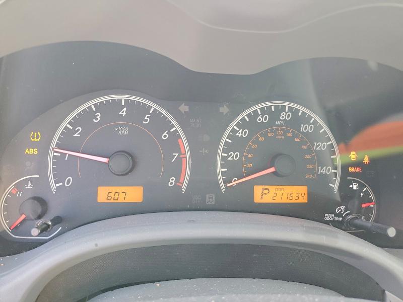 2009 TOYOTA COROLLA BA #3301751361