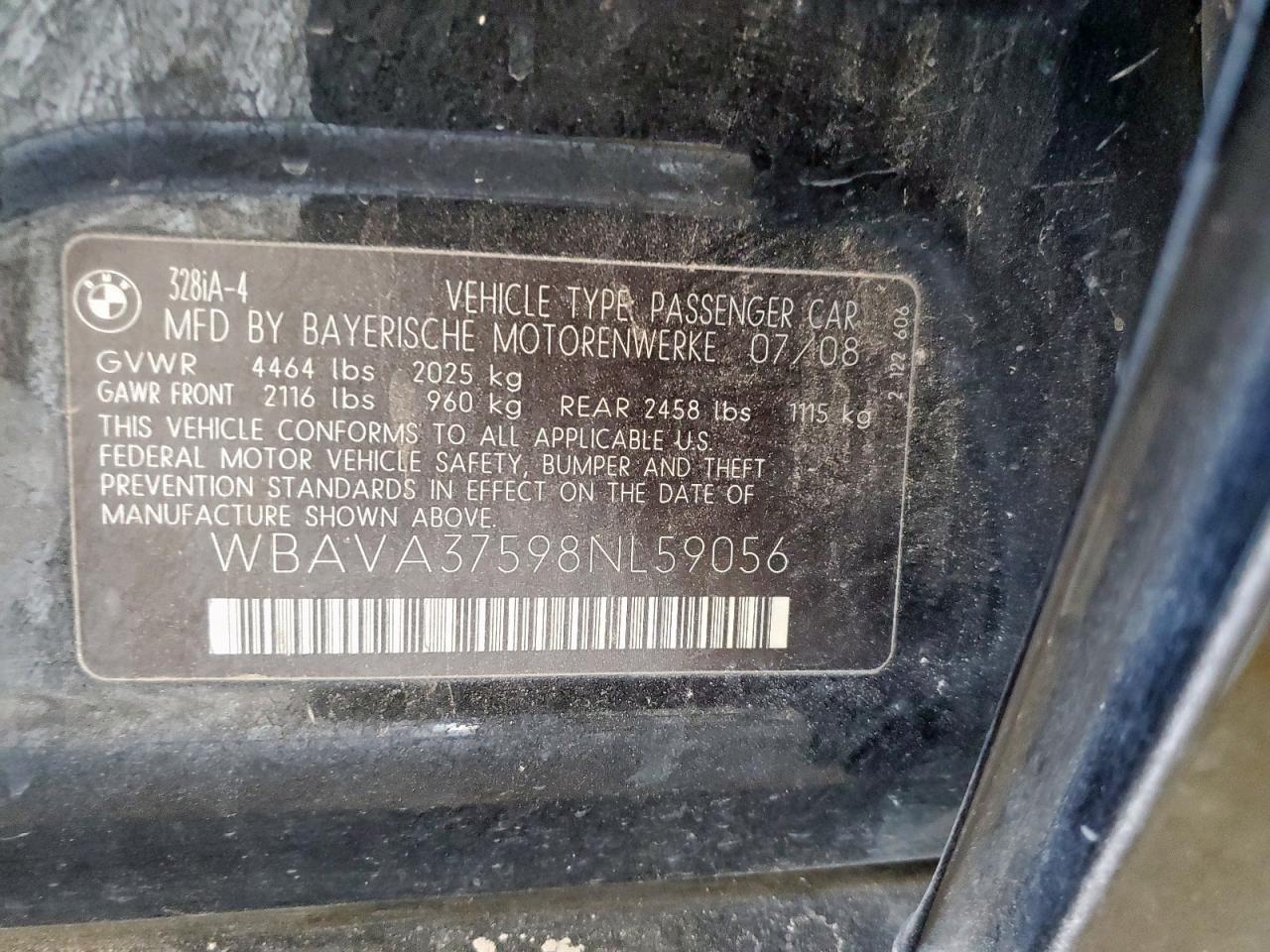 Lot #3284146563 2008 BMW 328 I