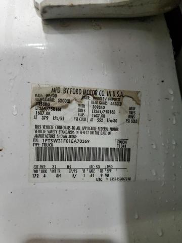 2001 FORD F350 SRW S #3287648021