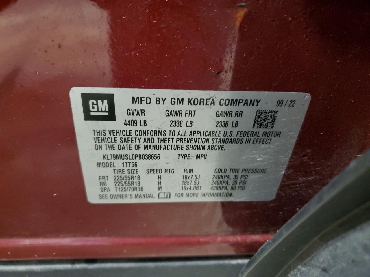 CHEVROLET TRAILBLAZER RS