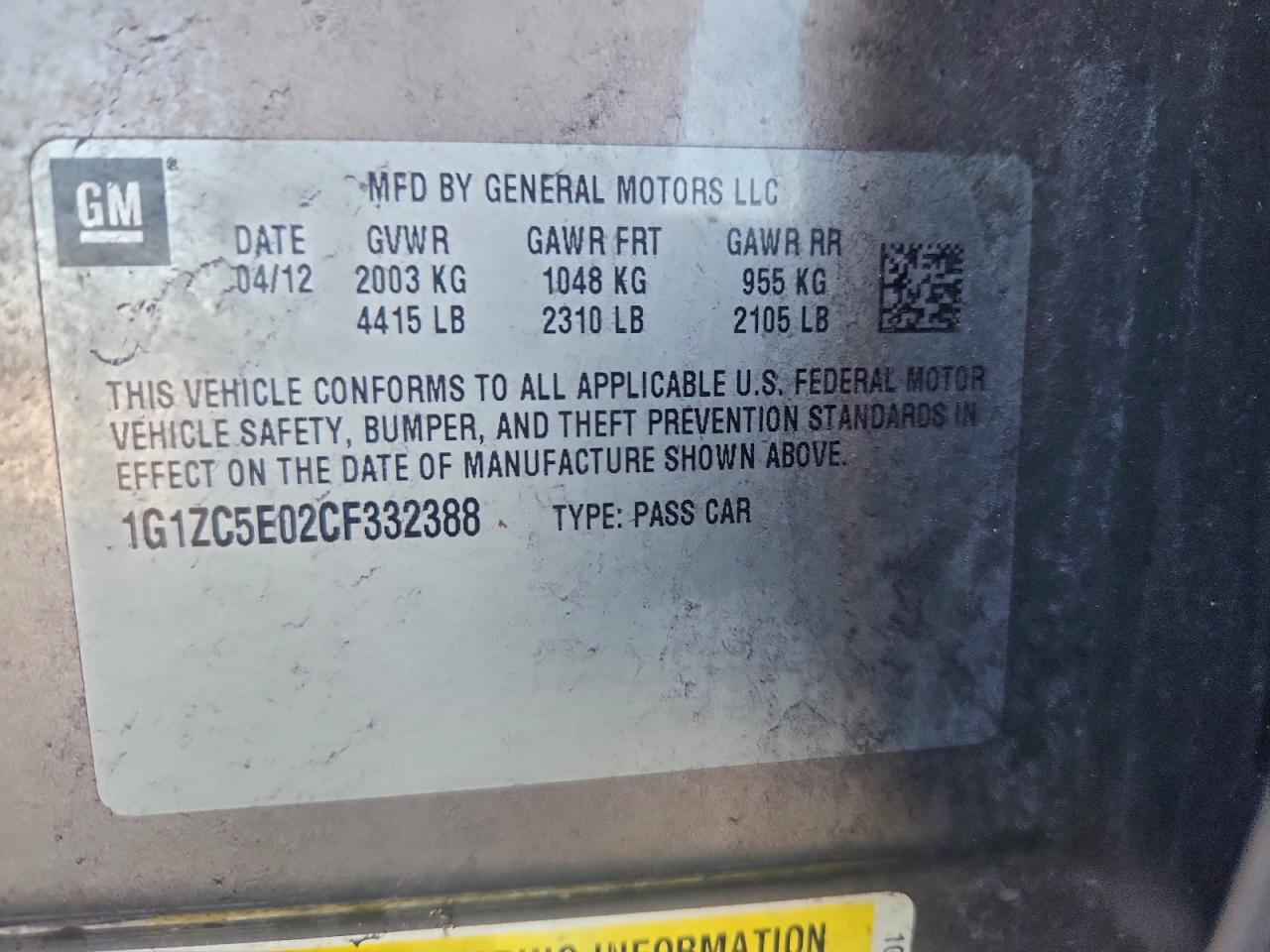 CHEVROLET MALIBU 1LT