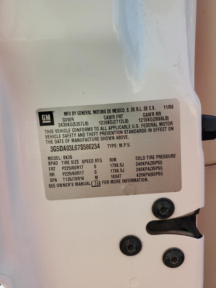 Lot #3301829354 2007 BUICK RENDEZVOUS