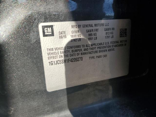 2015 CHEVROLET SONIC LT - 1G1JC5SH1F4209270