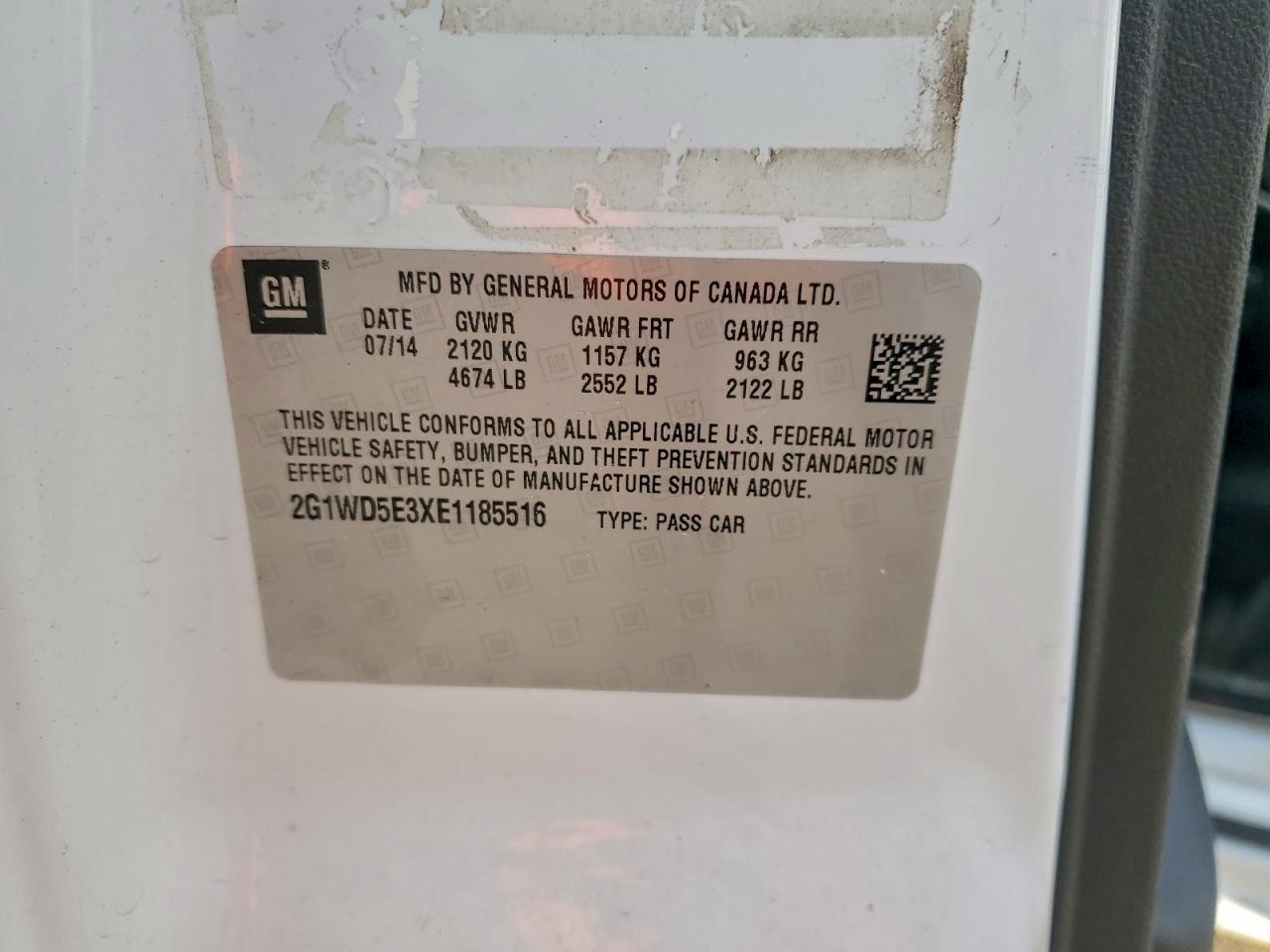 Lot #3302735033 2014 CHEVROLET IMPALA LIM