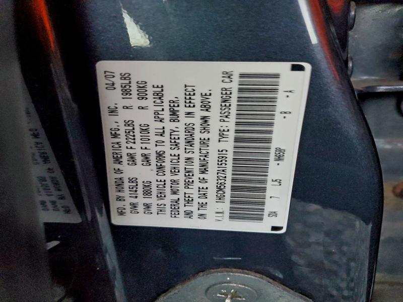 2007 HONDA ACCORD SE #3317725099