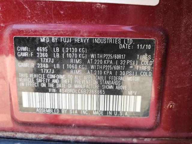 2011 SUBARU OUTBACK 3. #3288041145