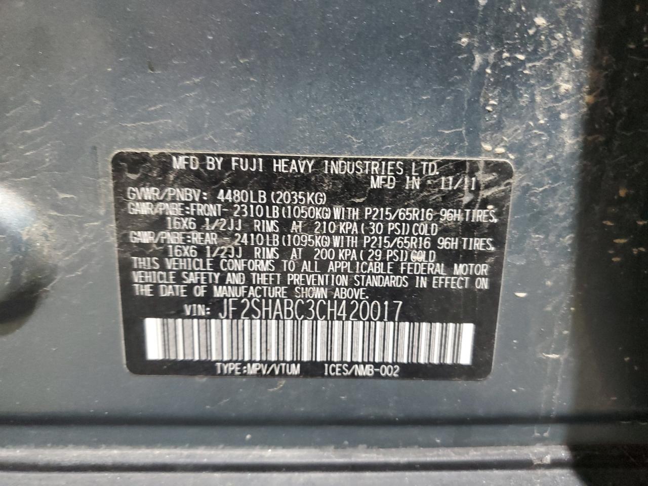 SUBARU FORESTER 2.5X