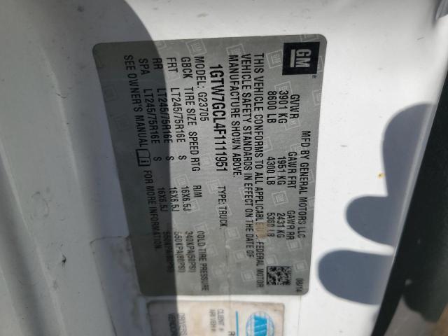 2015 GMC SAVANA #3292489688