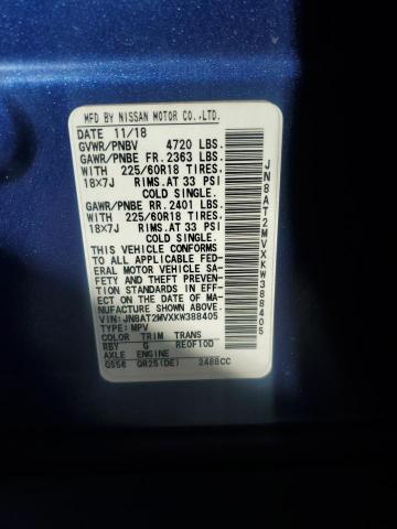 2019 NISSAN ROGUE S #3291254984