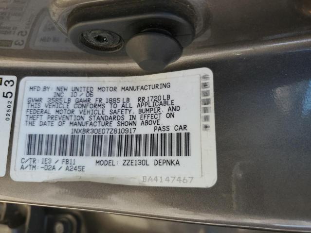 2007 TOYOTA COROLLA CE #3298012149