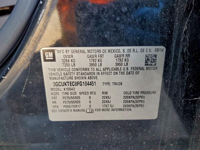 2015 CHEVROLET SILVERADO #3315719346