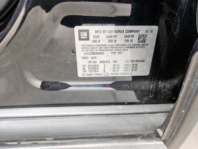 2016 BUICK ENCORE #3297200391