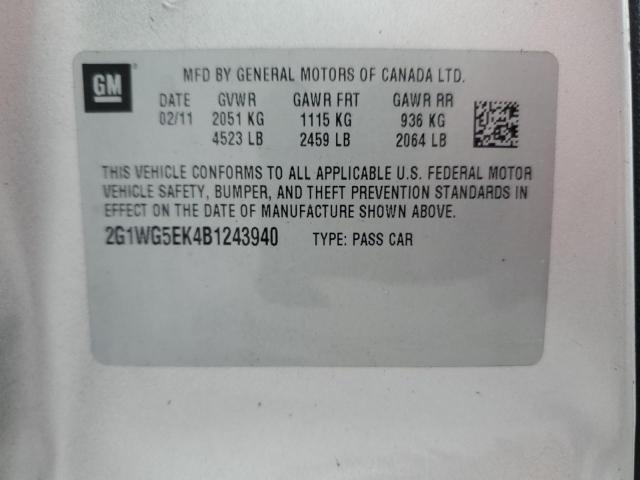 2011 CHEVROLET IMPALA LT #3294443496