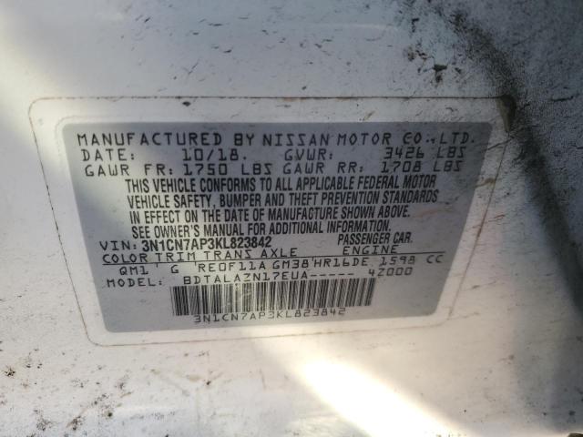 2019 NISSAN VERSA S #3285812661