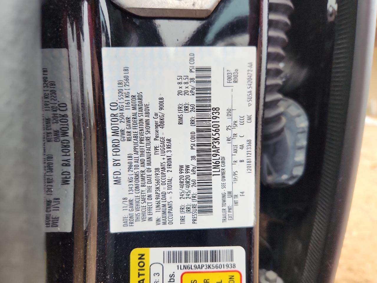 LINCOLN CONTINENTAL BLACK LABEL