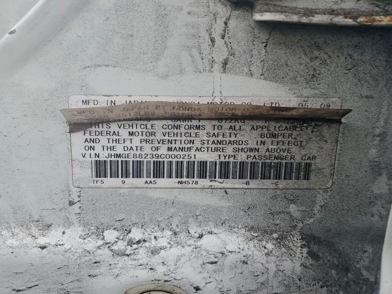 2009 HONDA FIT #3298109193