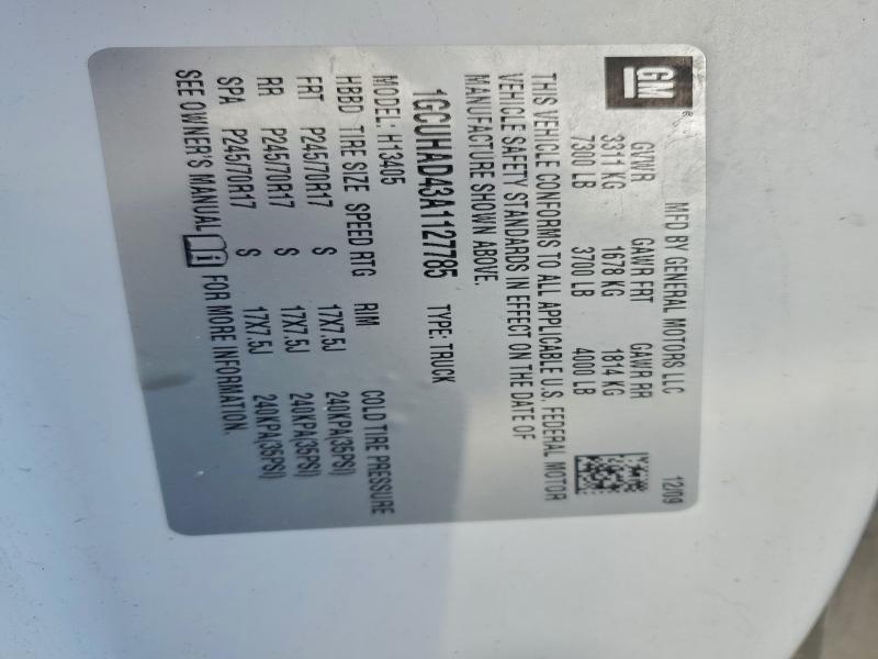 2010 CHEVROLET EXPRESS G1 #3296462678