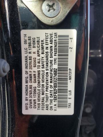 2014 HONDA CIVIC EX #3304544459