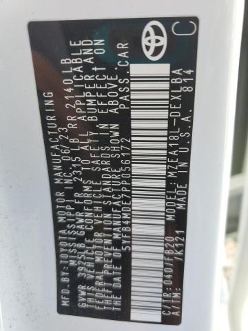 2023 TOYOTA COROLLA LE #3292463680