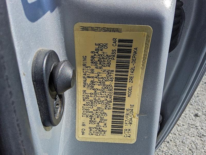 2013 TOYOTA COROLLA #3304540448