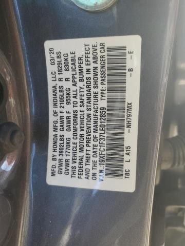 2020 HONDA CIVIC EX - 19XFC1F37LE012859