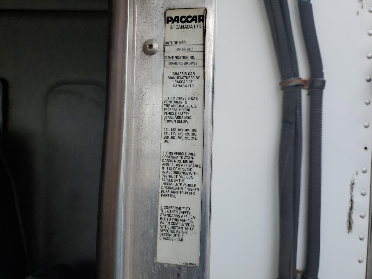 Lot #3290207217 2014 KENWORTH CONSTRUCTI