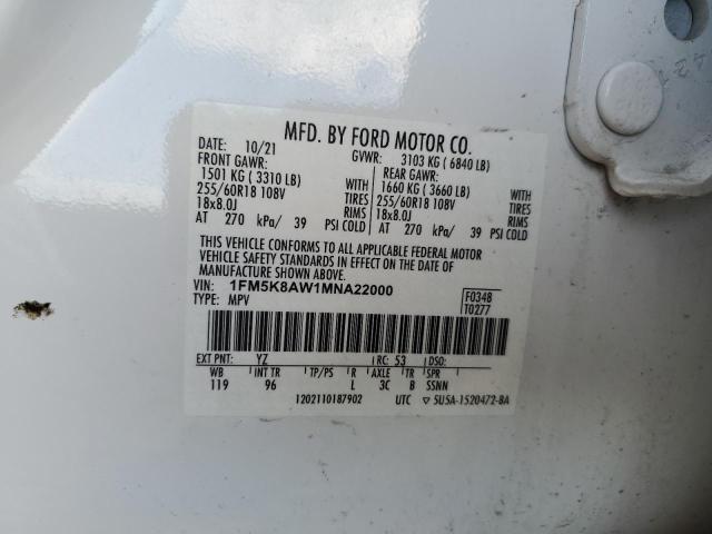 2021 FORD EXPLORER P #3291218959