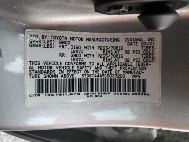 2001 TOYOTA SEQUOIA SR #3286710302