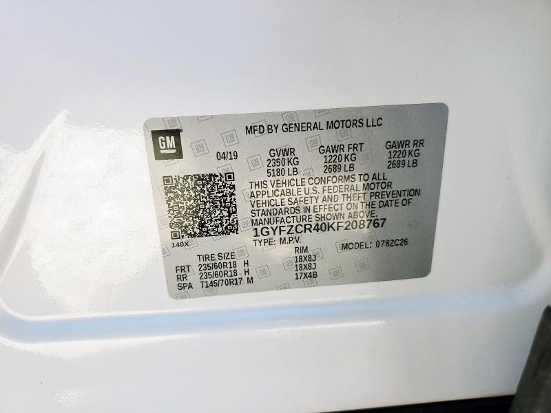 2019 CADILLAC XT4 PREMIU #3316034216