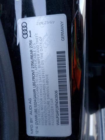 2015 AUDI A6 PREMIUM #3302765357