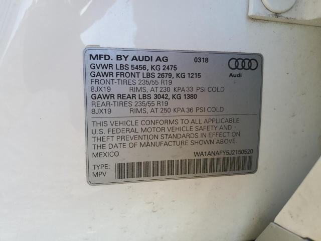 2018 AUDI Q5 PREMIUM #3283872416