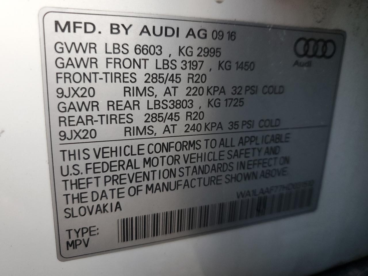 AUDI Q7 PREMIUM PLUS