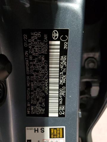 2022 TOYOTA COROLLA LE #3305511099