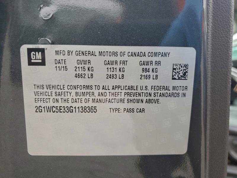 2016 CHEVROLET IMPALA LIM #3296890820