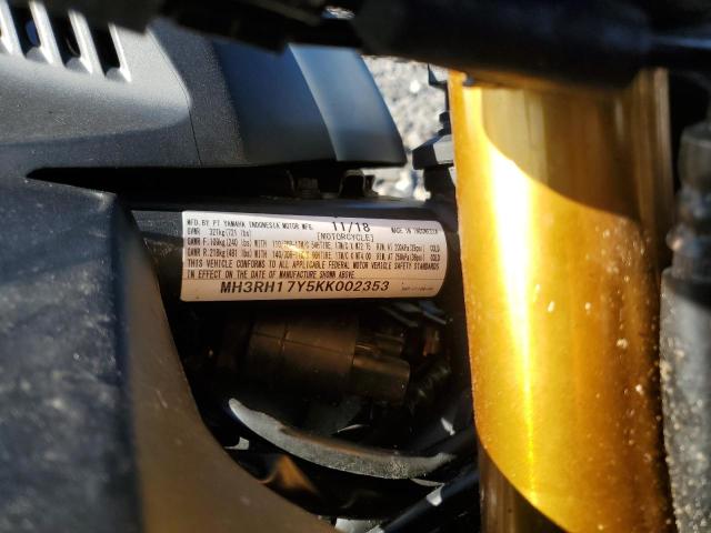 2019 YAMAHA YZFR3 #3294385156
