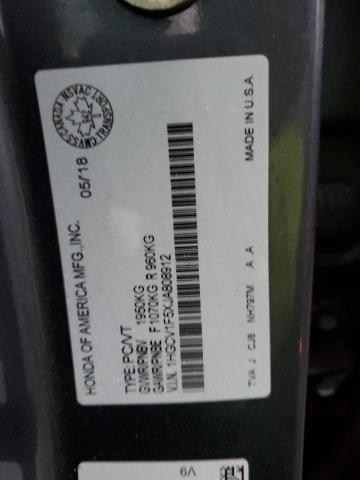 2018 HONDA ACCORD EXL - 1HGCV1F5XJA808912