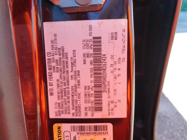 2017 FORD FUSION SE #3296280433