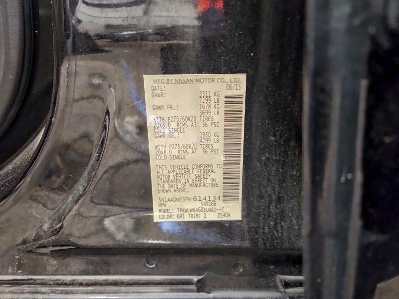 2015 NISSAN ARMADA PLA #3296364261