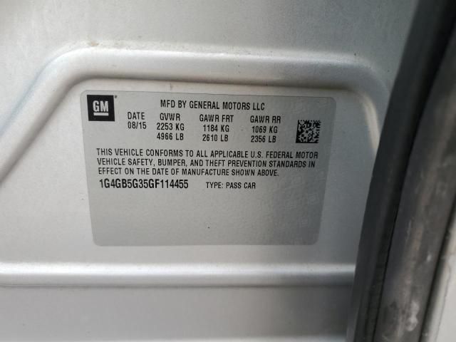 2016 BUICK LACROSSE - 1G4GB5G35GF114455