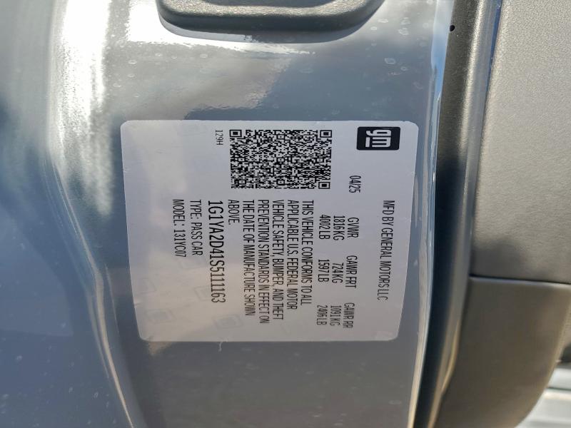 2025 CHEVROLET CORVETTE S #3304505454